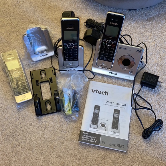 3 handset cordless digital phone set - Picture 7 of 9